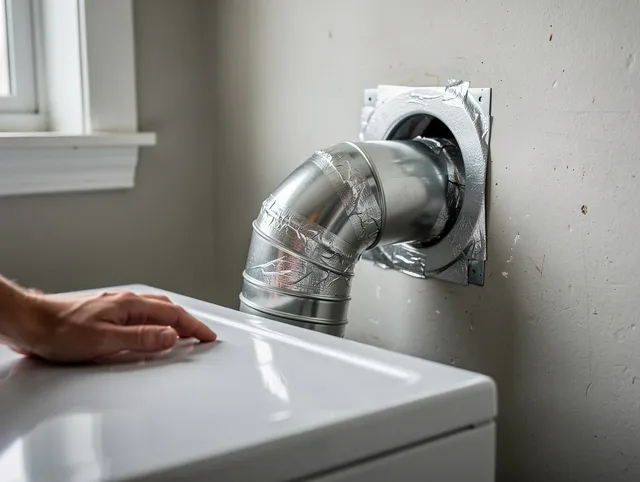 Greenwich Dryer Vent Cleaning expert performing professional dryer vent repair and installation in Greenwich