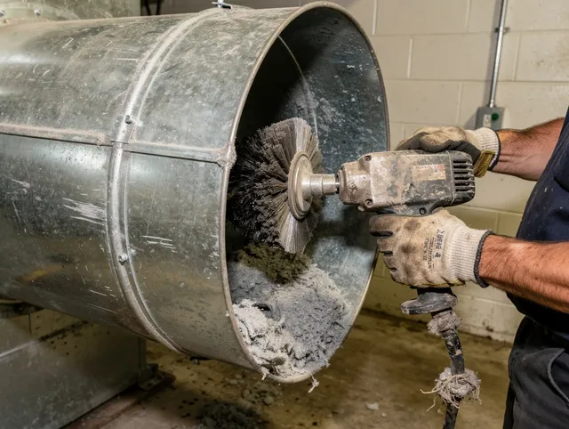 Industrial-grade dryer vent cleaning by Greenwich Dryer Vent Cleaning in Greenwich