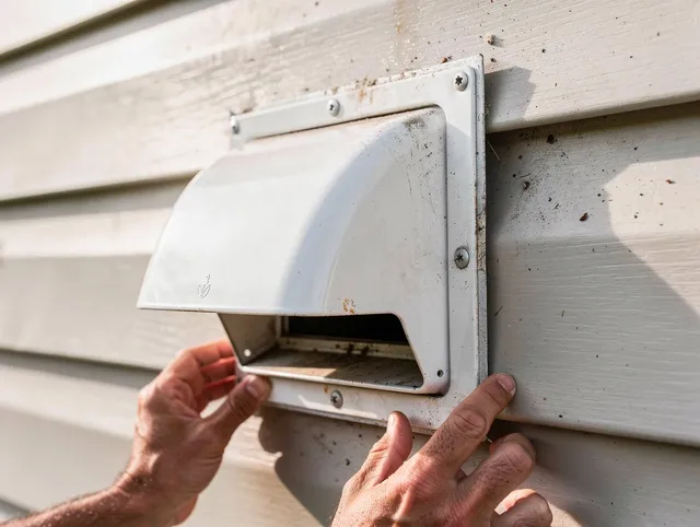 Greenwich Dryer Vent Cleaning technician delivering thorough residential dryer vent cleaning service in Greenwich